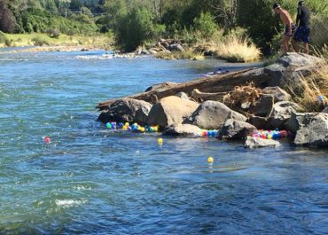 Thousands of Play Balls in Waikanae River
