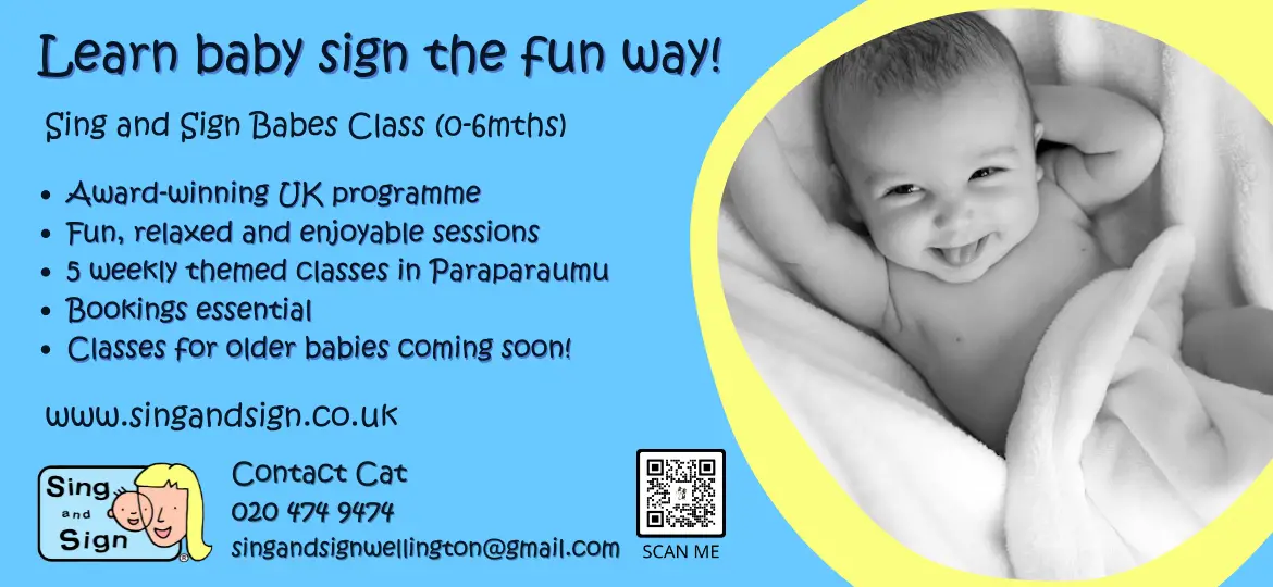 New Baby Sign Class in Paraparaumu – “Sing and Sign”